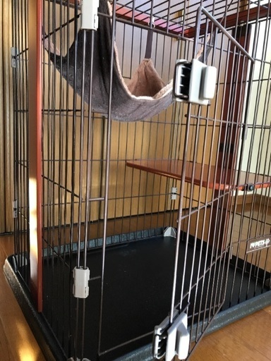 キャットゲージ ２段 ハンモック付