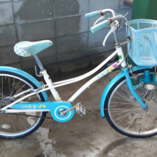22インチ子供用自転車 ブルー