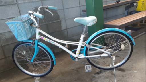22インチ子供用自転車 ブルー