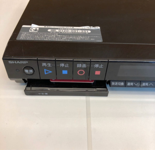 SHARP 簡単シリーズ500GB 2チューナー Blu-rayレコーダー AQUOS BD-HW51/2012年/動作品（744）AKARI
