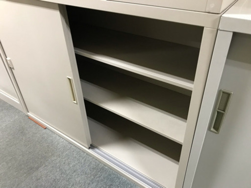 引き違い書庫 内田洋行 4×3型 上下セット 中古