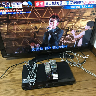 40インチテレビ　ブルーレイレコーダーのセット