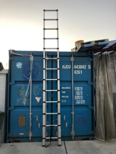 TASSCOM 伸縮はしご　3.8M 美品　脚立　ハシゴ