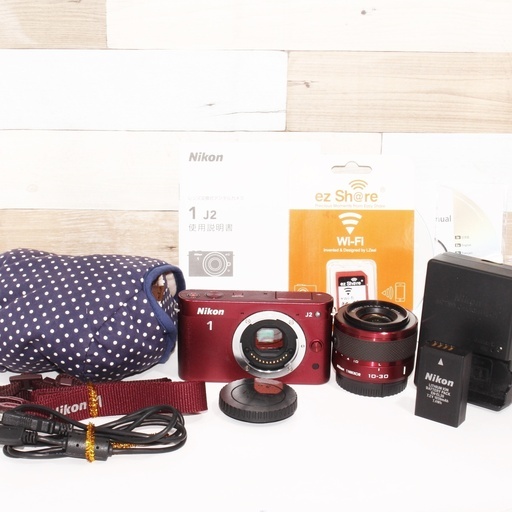 ★極上美品＆WifiSDスマホ転送★ニコン J2 手振れ補正レンズキット