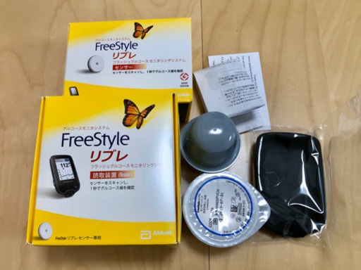 値下げ！新品フリースタイルリブレ読取装置、リブレセンサー、ケースセット