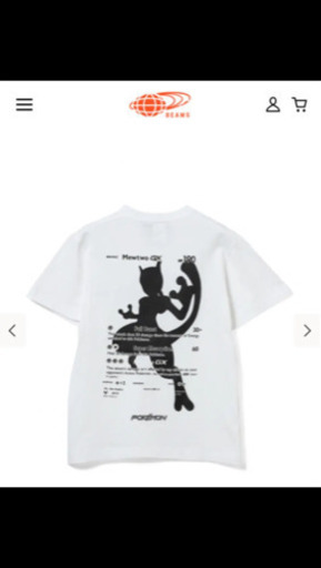 新品 激レア ビームス ×ポケモン コラボ限定Tシャツ ミュウツー BEAMS