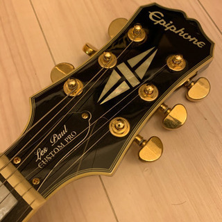epiphone les paul custom pro 中古　エピフォン　アンプ付の画像