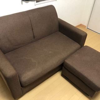 2人掛けソファ　オッドマン付き　無料　大田区
