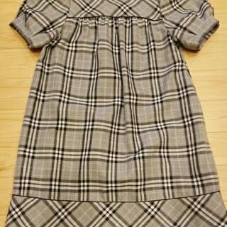 値下げ♪グレーのチェックのワンピース