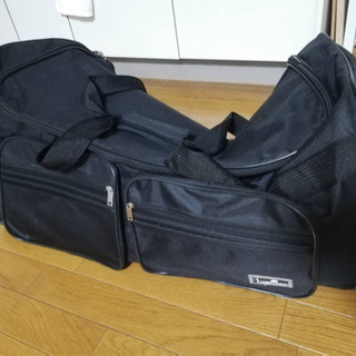 【再値下げ】【ほぼ新品】布地スーツケース/旅行バッグ