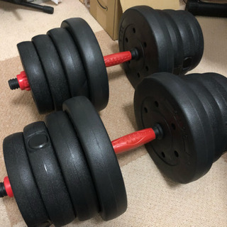 可変式ダンベル（スクリューシャフト）20kg×2セット