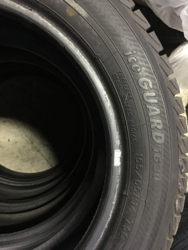 軽自動車に スタッドレス 155/65R14 ヨコハマ IG30 2015年製