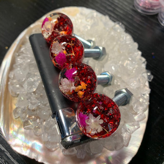 水中花 ナンバーボルト 4本セット赤の画像