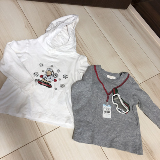 GUCCI ロンT  薄手パーカー　80  2枚セット