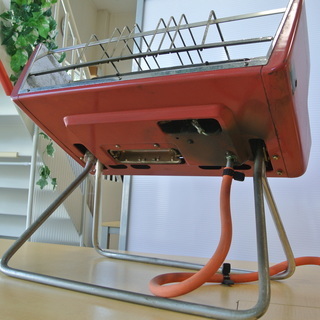 レトロ ガス赤外線ストーブ プロパンガス　リンナイ シュバンク  R-6541　林内製作所　足元暖房の画像