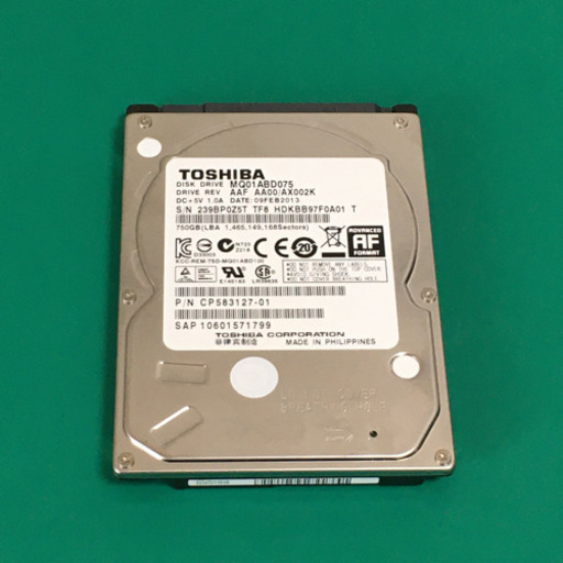 東芝 750GB 2.5インチ  HDD ノートパソコン用