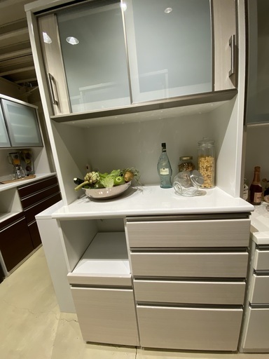 レンジボード ニトリ 白 収納棚 中古品