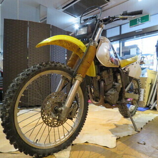 SUZUKI DR250 SJ45A スズキ 250cc 4888km ホワイト エンジン実動! パーツ取り 部品取り車 ベース車 バイク 札幌発の画像