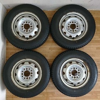 エヴリィ/ハイゼット/軽バン用 鉄ホイール付き 冬タイヤ145R...