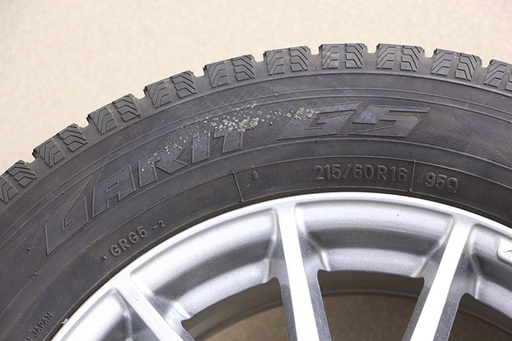SCHNEDER ホイール 16×6.5J PCD114.3 OFF48? 5穴 トーヨータイヤ ガリット GIZ ギズ 215/60R16 M+S 16年製 4本 シュナイダー(T1420Yw)