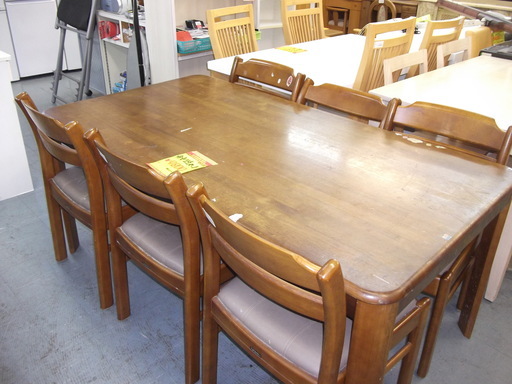 ID:G892428　食卓７点セット（イス６脚）