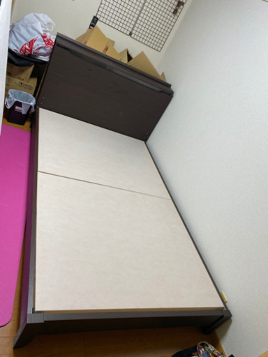 セミダブルベッド マットレス付き