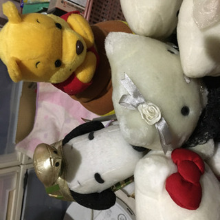 キティ＆プーさん＆スヌーピーぬいぐるみ