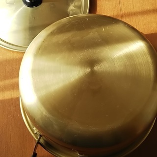 約28ｃｍ　アルミ両手鍋の画像