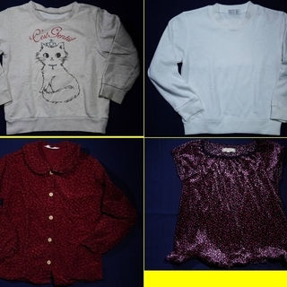 子供服　女児　120サイズ　４着セット(価格は４着セットの価格です) 　KIDS POCKET　HusHusH（ハッシュアッシュ）　ワールド(株)　NAVY KIDSの画像