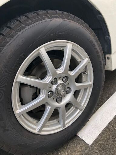 ピレリICE  ASIMMETRICO スタッドレスタイヤ195/65R15　アルミホイール4本セット