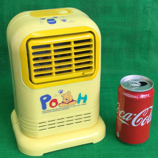 中古　くまのプーさん　ミニファンヒーター　幅18　　奥行15.7...