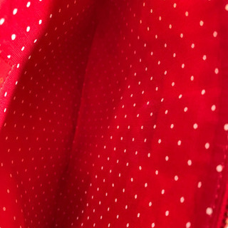 ハローキティとサマンサベガコラボのショルダーバッグ新品未使用定価11500円ショルダーを外せばポーチとして使用できます縦18cm横28cmですこのバックは樹脂コーティングしてあります写真が全てです取引き場所は御宿駅までお願いしますの画像