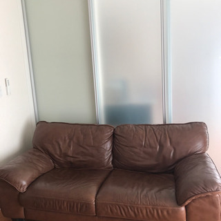 定価20万円☆KEYUCA 本革 2.5人掛け ソファ ブラウン