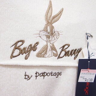 定価2.5万 新品 タグ付 バッグス・バニー Bugs Bunny ニット セーター (L) レディース メンズの画像