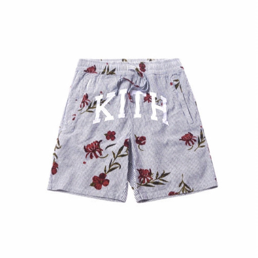 正規品 KITH フローラル シアサッカー ハードウェイショートパンツ