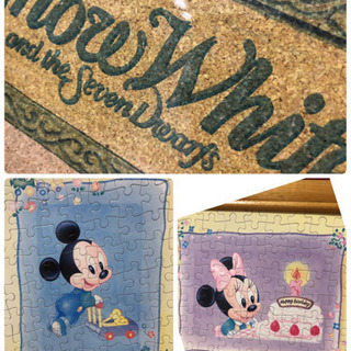 パズル 完成品 ディズニーフレーム付き 2点セットの画像