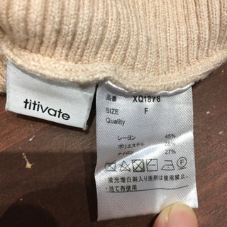 ①titivate タートルネックセーター　#Cattleyaの画像