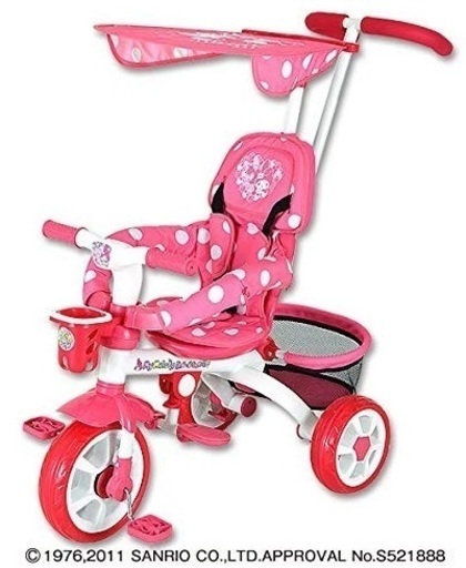 【値下げ】美品！ マイメロディ おでかけ三輪車　現在入手困難！