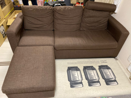 値下げしました！ エル字型ソファー お引き取り先決まりました！