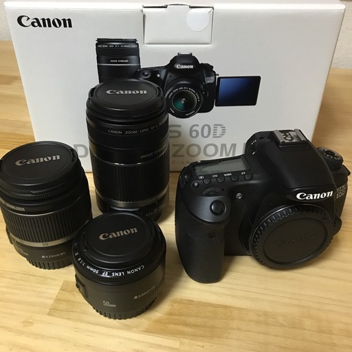 Canon EOS 60D ダブルズームキット　EF50mm単焦点レンズ　セット CANON EOS 60D ダブルズームキット 価格比較 - 価格.com
