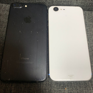 iPhone7plusとAQUOS506SHの画像