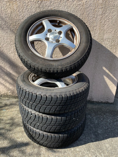 スタッドレスタイヤ アルミホイールセット 155/65R13