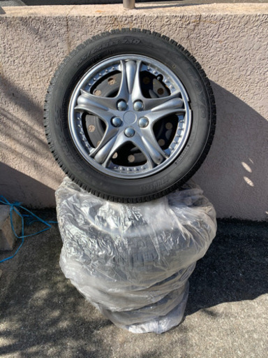 スタッドレスタイヤスチールホイールセット 155/65R13