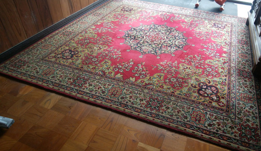 《姫路》高級リビング絨毯☆赤ペルシャ絨毯☆