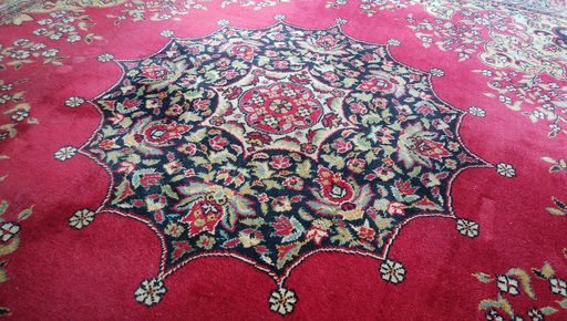 《姫路》高級リビング絨毯☆赤ペルシャ絨毯☆