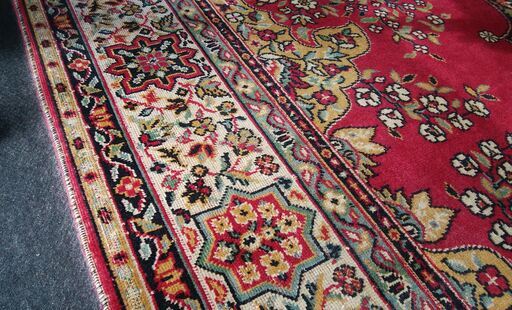 《姫路》高級リビング絨毯☆赤ペルシャ絨毯☆