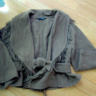 ♪イタリア製　LIU・JO リュージョー  フリンジジャケット　Size L♪の画像
