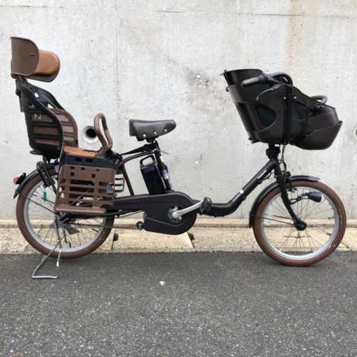 美品　2018年式　パナソニック 16Ah 電動自転車　三人乗り
