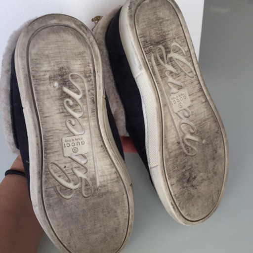 早い者勝ち‼️グッチ❤️GUCCI ムートン ボア スニーカー GGキャンバス