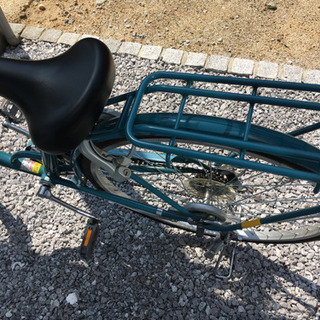 ※取引中※ 26インチ LEDオートライト付自転車 グリーン 外装6段変速の画像